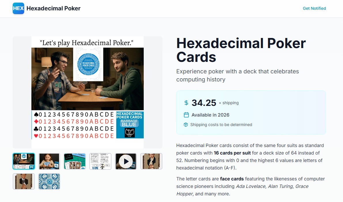 Hexadecimal Poker