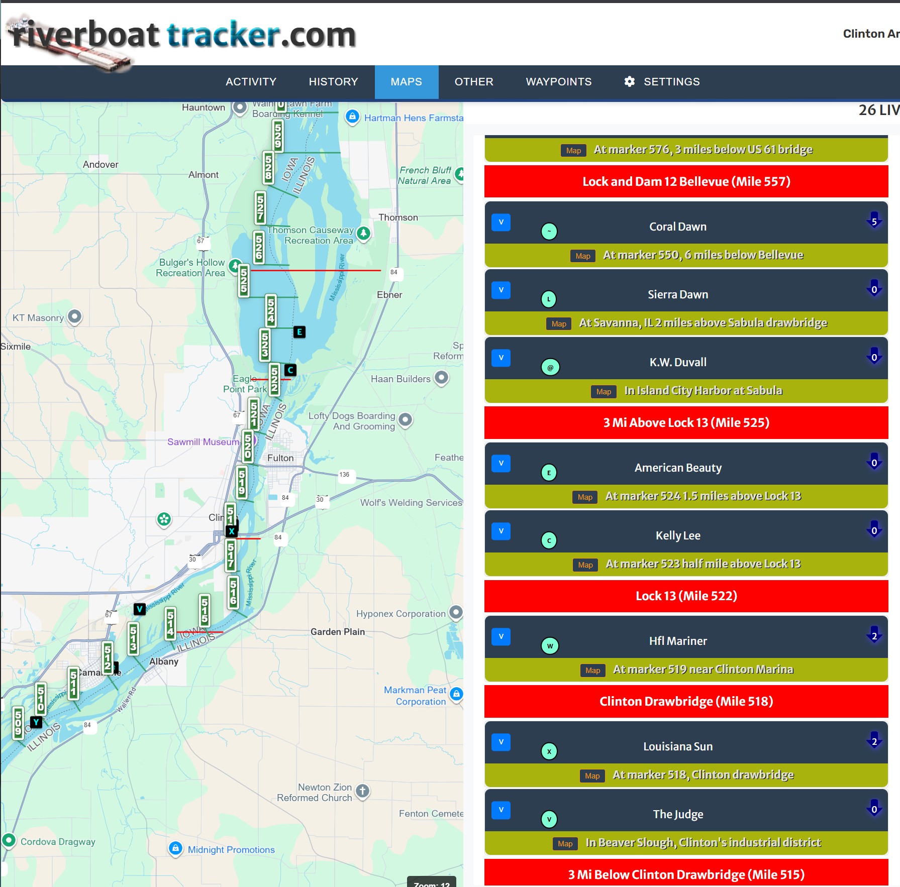 Riverboat Tracker